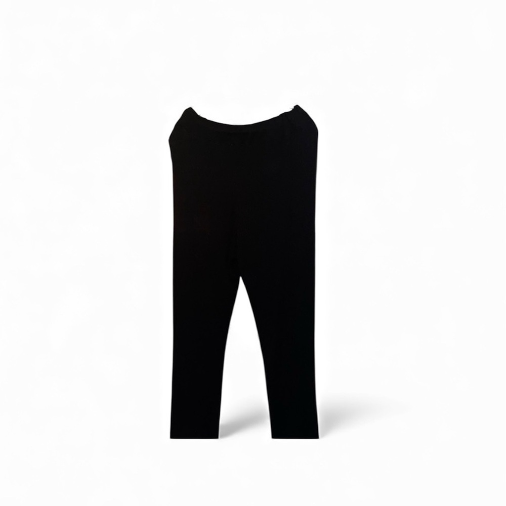 Pink Rose Black Straight Leg Pants